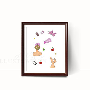 Selbstpflege, Modedarstellung Poster