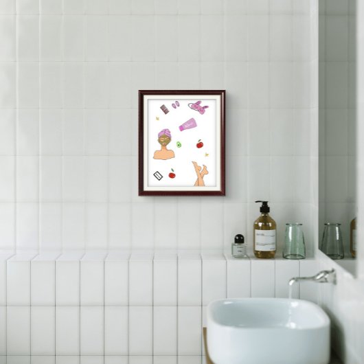 Selbstpflege, Modedarstellung Poster