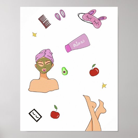 Selbstpflege, Modedarstellung Poster (Vorne)