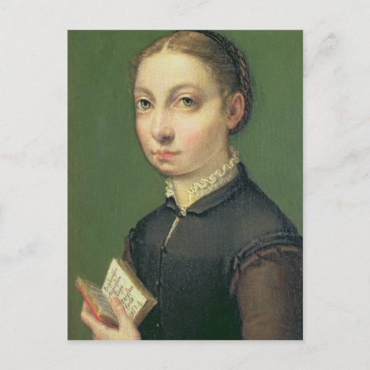 Selbstportrait, 1554 postkarte (Vorderseite)