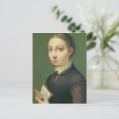 Selbstportrait, 1554 postkarte (Stehend Vorderseite)