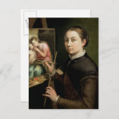 Selbstportrait, 1556 postkarte (Vorne/Hinten)