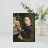 Selbstportrait, 1556 postkarte (Stehend Vorderseite)