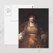 Selbstportrait 1658 postkarte (Vorne/Hinten)
