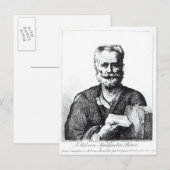 Selbstportrait, 1729 postkarte (Vorne/Hinten)