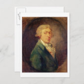 Selbstportrait, 1787 (Öl auf Leinwand) 2 Postkarte (Vorne/Hinten)