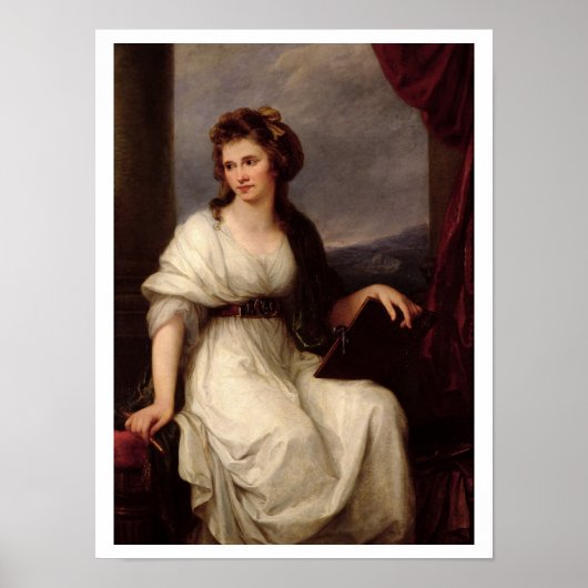 Selbstportrait, 1787 (Öl auf Leinwand) Poster (Vorne)