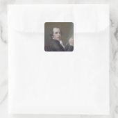 Selbstportrait, 1790 quadratischer aufkleber (Tasche)