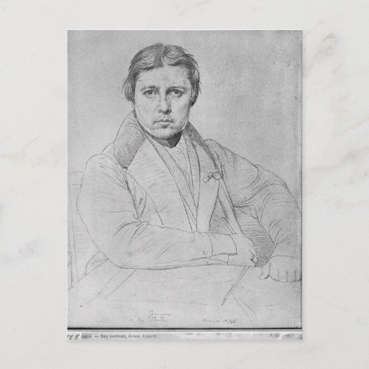 Selbstportrait, 1835 postkarte (Vorderseite)
