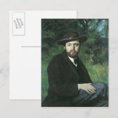 Selbstportrait, 1871 postkarte (Vorne/Hinten)