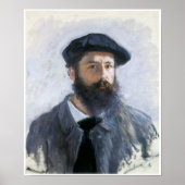 Selbstportrait, 1886, Claude Monet Poster (Vorne)