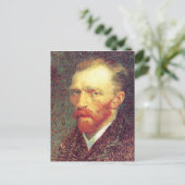 Selbstportrait (1887) postkarte (Stehend Vorderseite)