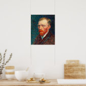 Selbstportrait (1887) von Vincent Van Gogh Poster (Küche)