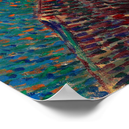 Selbstportrait (1887) von Vincent Van Gogh Poster (Ecke)