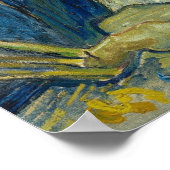 Selbstportrait (1889) von Van Gogh Poster (Ecke)