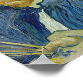 Selbstportrait 1889 von Vincent van Gogh Poster (Ecke)