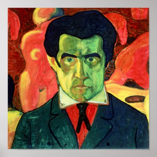 Selbstportrait, 1908 poster (Vorne)