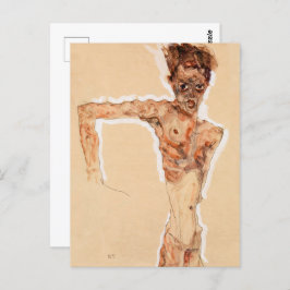 Selbstportrait (1911) | Egon Schiele | Postkarte