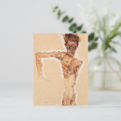 Selbstportrait (1911) | Egon Schiele | Postkarte (Stehend Vorderseite)