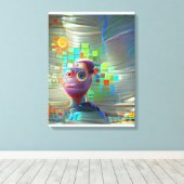 Selbstportrait 2023 leinwanddruck (Insitu (Holzboden))