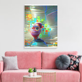 Selbstportrait 2023 leinwanddruck (Insitu (Wohnzimmer))