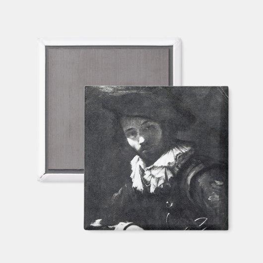 Selbstportrait 2 magnet (Vorderseite/Rückseite)