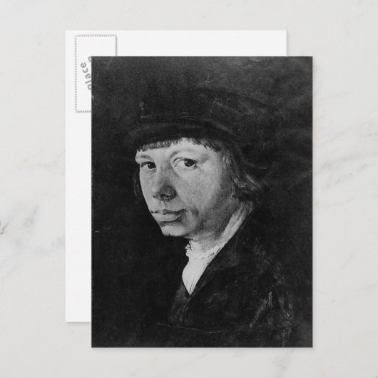 Selbstportrait 2 postkarte (Vorne/Hinten)