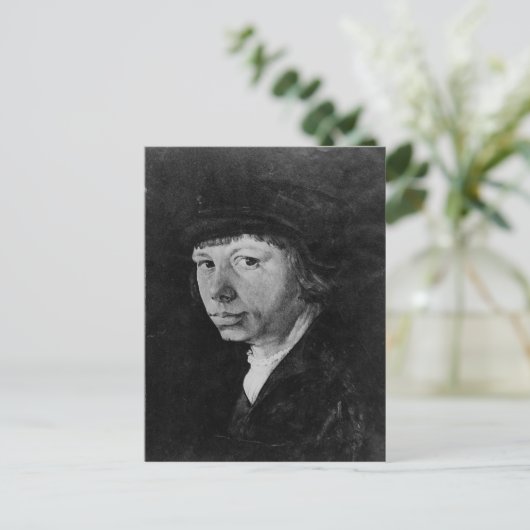 Selbstportrait 2 postkarte (Stehend Vorderseite)