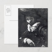 Selbstportrait 2 postkarte (Vorne/Hinten)