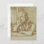 Selbstportrait 3 postkarte (Vorne/Hinten)