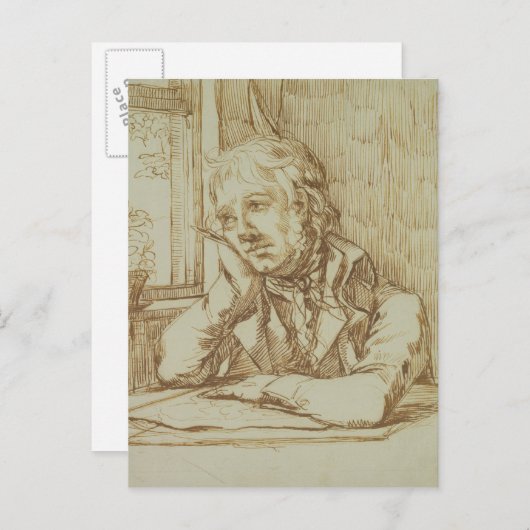 Selbstportrait 3 postkarte (Vorne/Hinten)