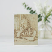 Selbstportrait 3 postkarte (Stehend Vorderseite)