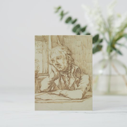 Selbstportrait 3 postkarte (Stehend Vorderseite)