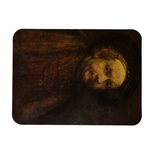 Selbstportrait als alter Mann, c.1664 (Öl auf Lein Magnet (Horizontal)