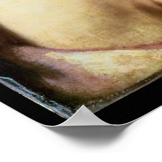 Selbstportrait als Bacchus Poster (Ecke)