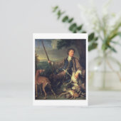 Selbstportrait als Jäger, 1699 (Öl auf Leinwand) Postkarte (Stehend Vorderseite)