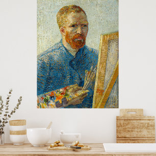 Selbstportrait als Maler von Vincent Van Gogh Poster