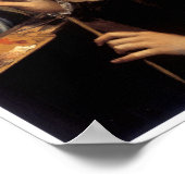 Selbstportrait am Easel Poster (Ecke)