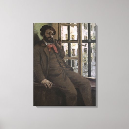 Selbstportrait auf Sainte-Pelagie, 1871 Leinwanddruck (Vorderseite)