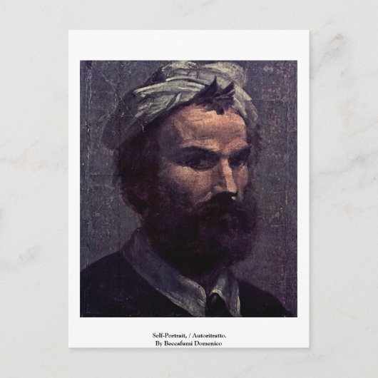 Selbstportrait, / Autoritratto. Postkarte (Vorderseite)