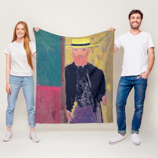 Selbstportrait (Bartter Mann), Edouard Vuillard Fleecedecke (Beispiel)
