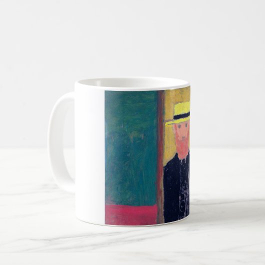 Selbstportrait (Bartter Mann), Edouard Vuillard Kaffeetasse (Vorderseite Links)