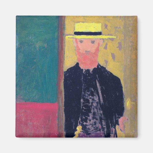 Selbstportrait (Bartter Mann), Edouard Vuillard Magnet (Vorne)