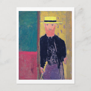 Selbstportrait (Bartter Mann), Edouard Vuillard Postkarte