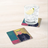 Selbstportrait (Bartter Mann), Edouard Vuillard Rechteckiger Pappuntersetzer (Vor Ort)