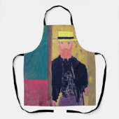 Selbstportrait (Bartter Mann), Edouard Vuillard Schürze (Vorderseite)