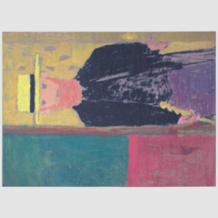 Selbstportrait (Bartter Mann), Edouard Vuillard Seidenpapier