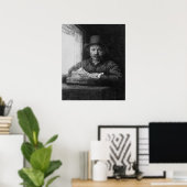 Selbstportrait beim zeichn, 1648 poster (Heimbüro)