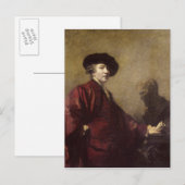Selbstportrait, c.1779-80 postkarte (Vorne/Hinten)