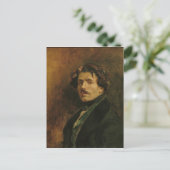 Selbstportrait, c.1837 postkarte (Stehend Vorderseite)